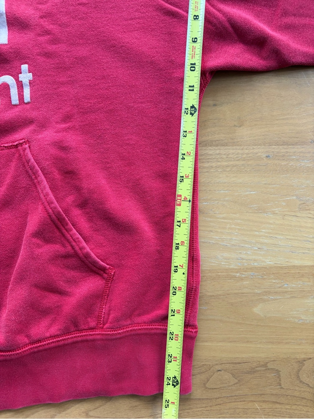Isabel Marant Etoile, Mansel logo hoodie sweatshirt in red, size 38 *altered* - Picture 10 of 11
